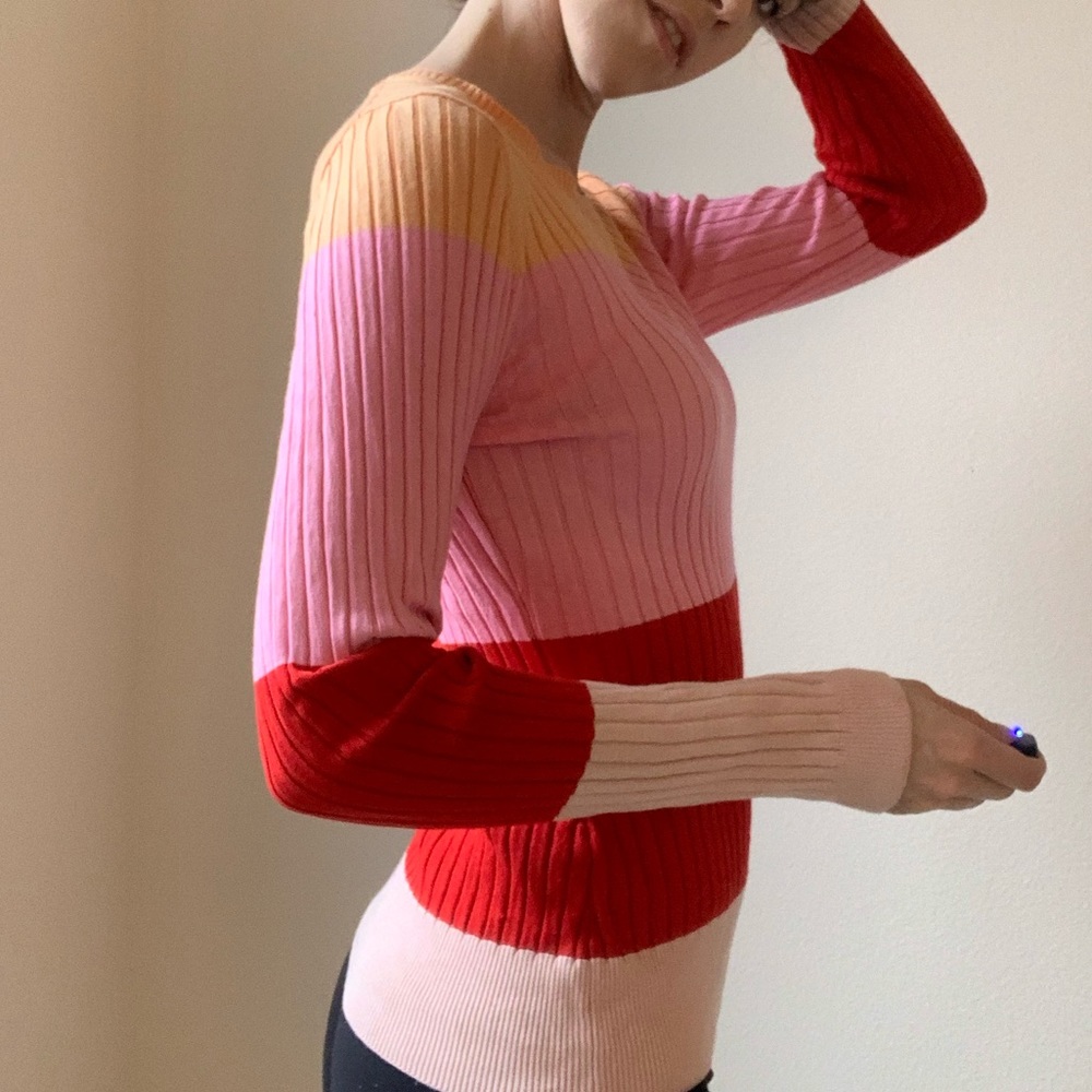 525 America Striped Sweater in a size Small